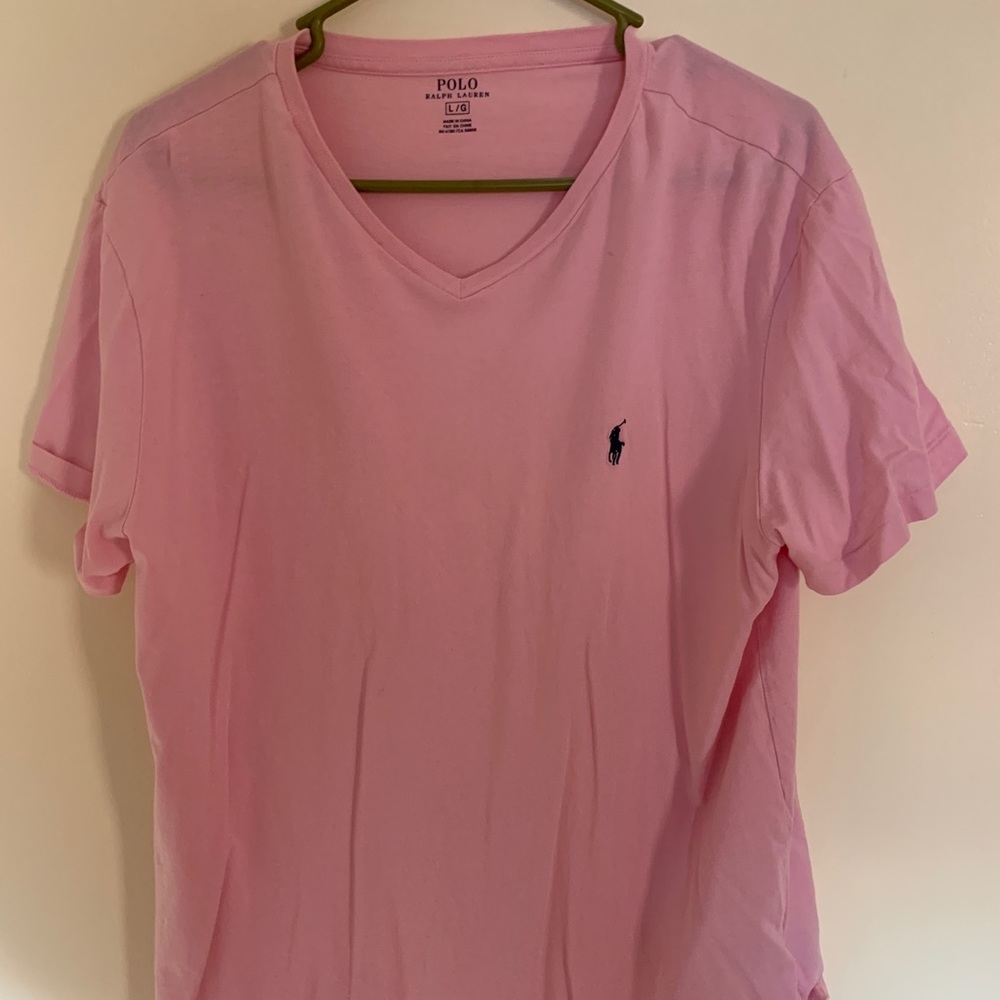 Pink polo tee